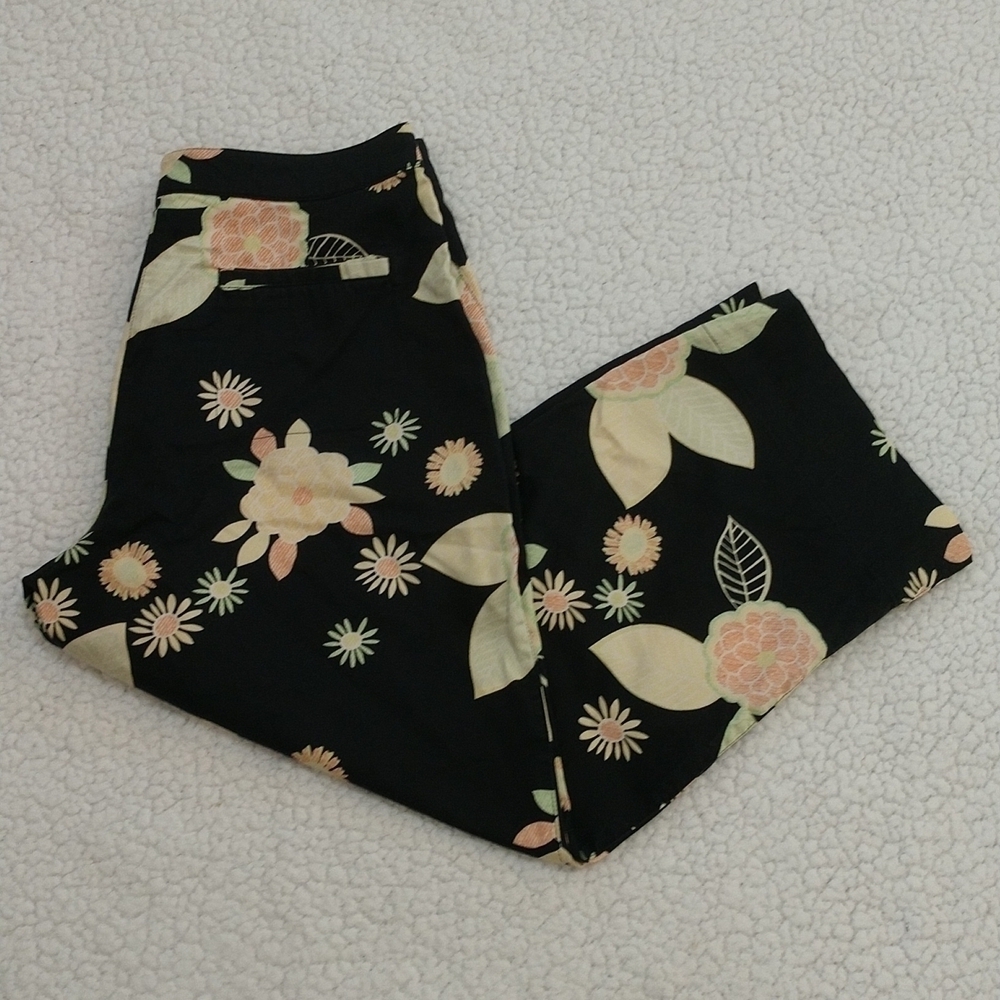 Banana Bay Resortware Cropped Pants Size M